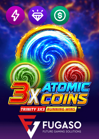 3X Atomic Coins Trinity RUNNING WINS