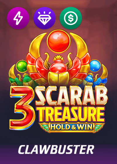 3 Scarab Treasure Hold And Win