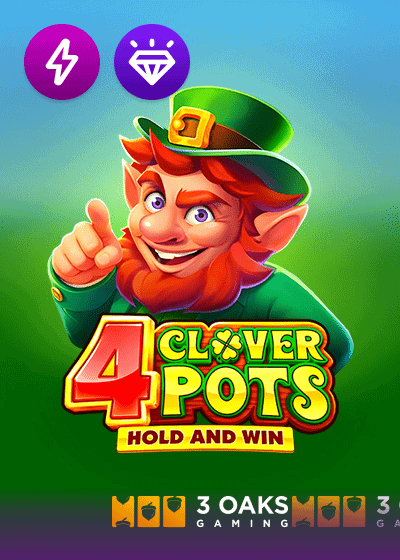 4 CLOVER POTS